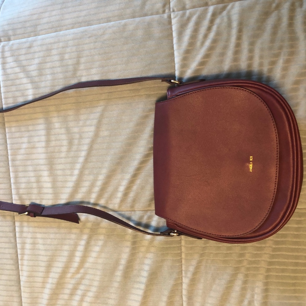 NEW Angela Roi Morning Bordeaux vegan crossbody